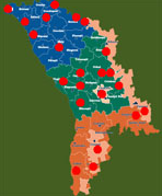 "Amplasarea teritorială a zonelor turistice în Republica Moldova"
